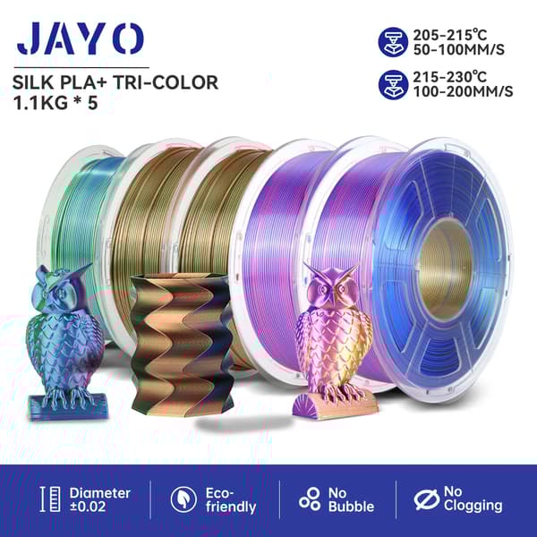 3D-tulostimen filamentti, silkkihohto, ympäristöystävällinen materiaali,SKTC 5MIX02