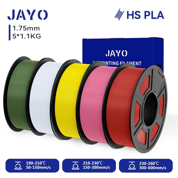 Højhastigheds PLA Filament, 1,75 mm Diameter, 320 Meter Længde,HS-PLA OGWTYLPKRD