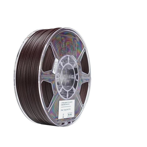 eABS-CF Filament, 1,75 mm Diameter, 1 KG Vægt,Mørkerød