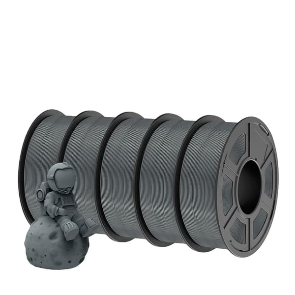 JAYO PLA Filament, 1,75 mm Diameter, Hög hastighetsutskrift, Temperaturområde 190-260°C,HSPLA Grå 5st