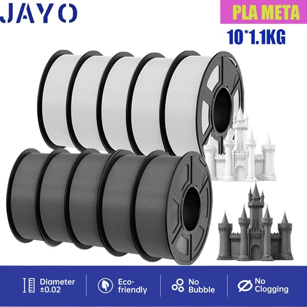 3D-utskriftsfilament, miljövänligt, bubblfritt,PLAMT  5GY 5WT