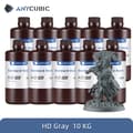 Miniatyrbillede 2 af 2: Anycubic 405nm UV-harpiks, 10KG kapacitet, kompatibel med LCD-printere,10KG HD Grå