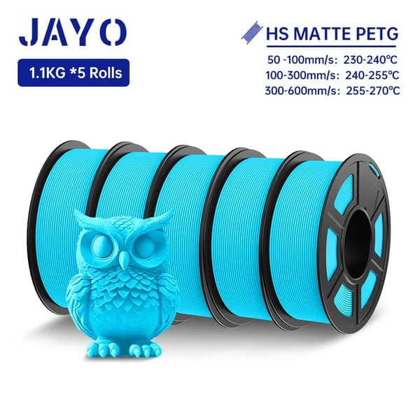 Hög hastighet PETG filament, 1,75 mm diameter, slät matt yta,HSPETG Himelsblå