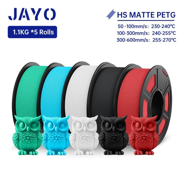Højhastigheds PETG filament, 1,75 mm diameter, glat mat finish,HSPETG Mix-7 5ruller