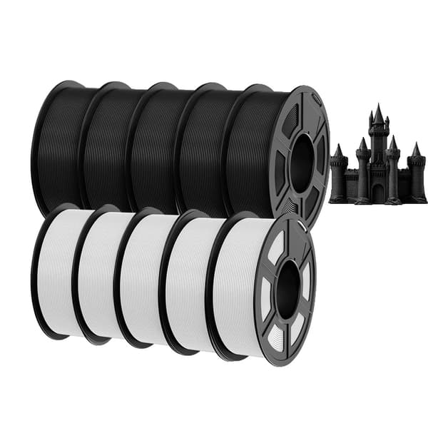 3D Printfilament, Miljøvenlig, Boblefri,PLAMT  5BK 5WT