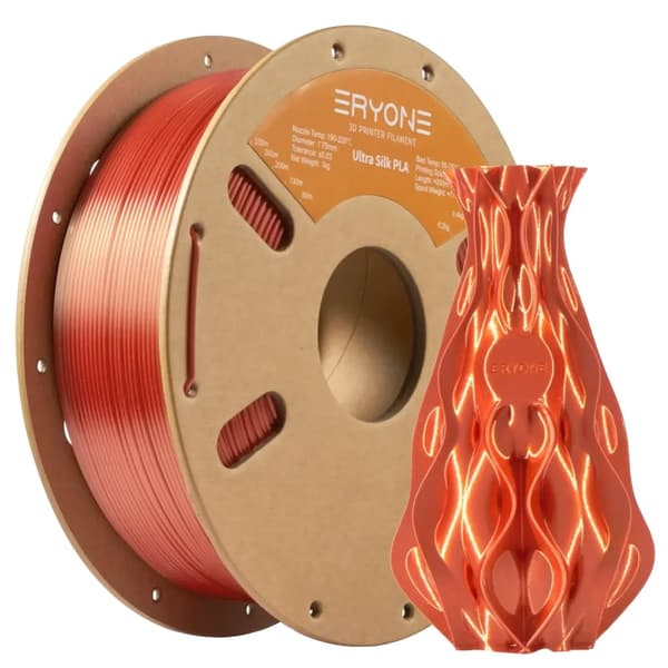 3D-utskriftsfilament, PLA, 1,75 mm diameter,Ultra SILK Koppar