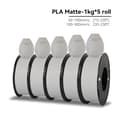 Miniatyrbillede 2 af 2: PLA Matte Filament, 1,75 mm Diameter, Miljøvenligt Materiale,PLA Mat Hvid