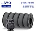 Miniatyrbillede 2 af 2: Højhastigheds PETG filament, 1,75 mm diameter, glat mat finish,HSPETG Grå 5ruller