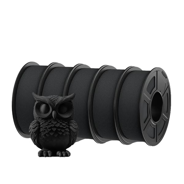 Højhastigheds PETG filament, 1,75 mm diameter, glat mat finish,HSPETG Sort 5ruller