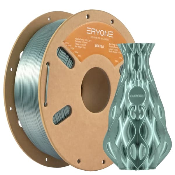 3D Filament, PLA Material, Utskriftstemperatur 195-215℃, Rekommenderad utskriftshastighet 30-60mm/s,Smaragdgrön