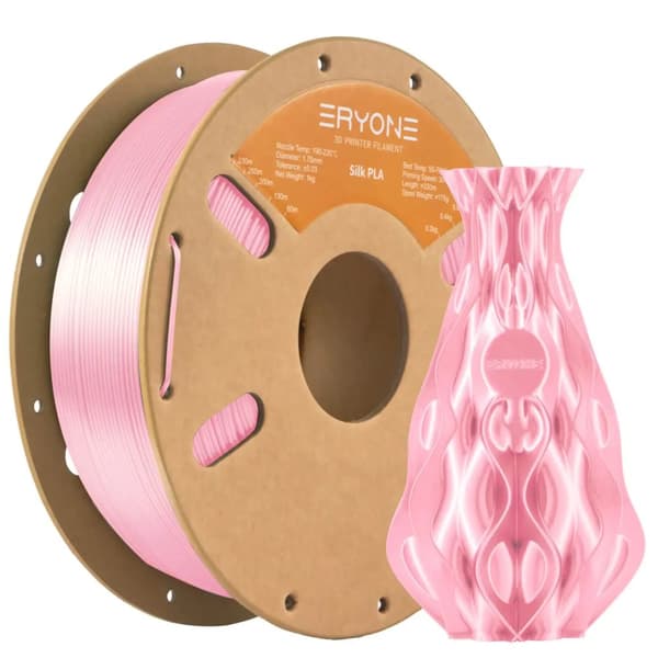 3D Filament, PLA Material, Utskriftstemperatur 195-215℃, Rekommenderad utskriftshastighet 30-60mm/s,Rosa
