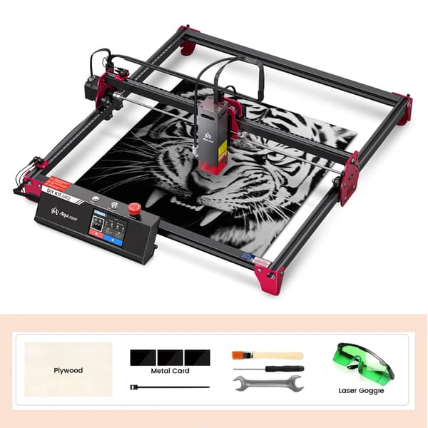 Laser Cutter og Gravør, 400mm x 435mm Arbejdsområde, 10W Optisk Udgivelseseffekt,ALDKMK2 10BD