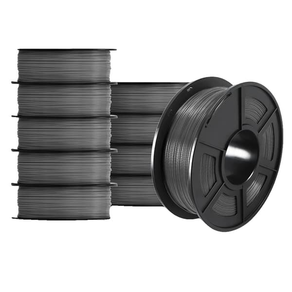 PETG filament, 10KG vægt, 1,75mm diameter,PETG-GRÅ-10kg