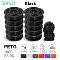 Miniatyrbillede 2 af 2: PETG filament, 10KG vægt, 1,75mm diameter,PETG-SORT-10kg