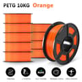 Miniatyrbild 2 av 2: PETG-filament, 10 kg vikt, 1,75 mm diameter,PETG-ORANGE-10kg