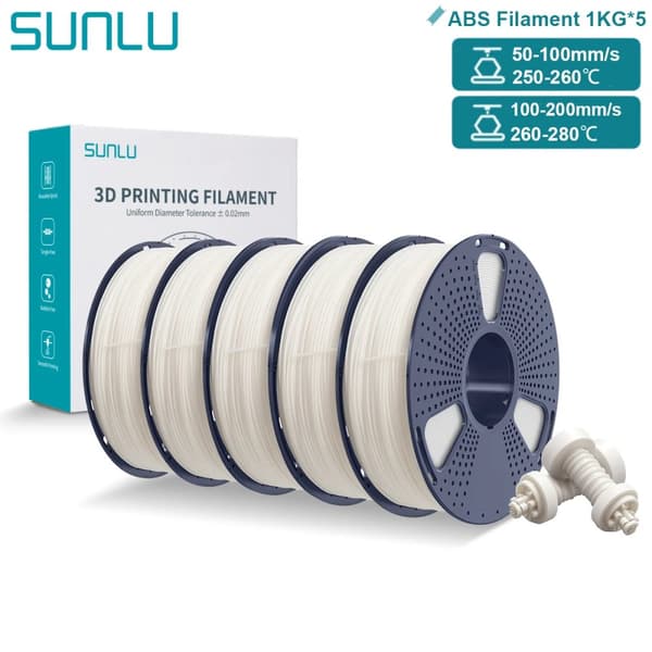 ABS-filament, 1,75 mm diameter, hög styrka, hållbar prestanda,5KG ABS Vit