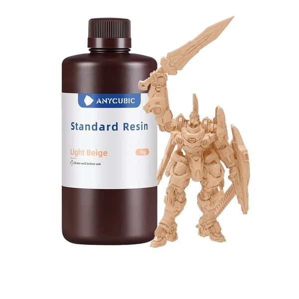 ANYCUBIC 3D-tulostusharts, vesipesu kirkas, UV-harts HD-harmaa,UV-hartsia beige 3kg