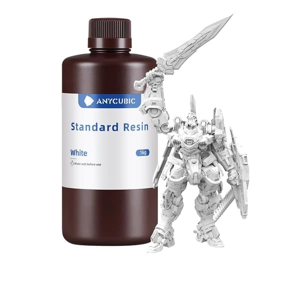 ANYCUBIC 3D Print Harpiks, Vandvaskbar Klar, UV Harpiks HD Grå,UV-harpiks hvid 3kg