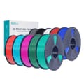 Miniatyrbild 1 av 2: PLA 3D Filament, 10 Rullar Nettovikt 1KG, 200-210°C Utskriftstemperatur,PLA 10 Flerfärgad 1