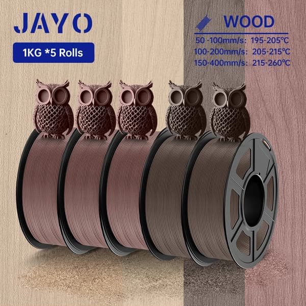 Wood PLA-filament, 1,75 mm diameter, 15% träfiber,Trä PLA Blandning-5