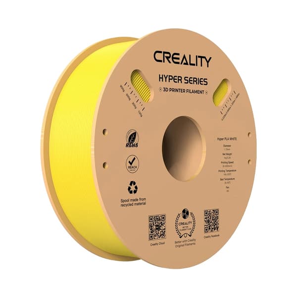 3D-skrivartråd, snabb utskriftshastighet, dimensionell noggrannhet,1KG Gul Hyper PLA