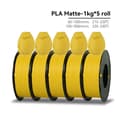 Miniatyrbillede 2 af 2: PLA Matte Filament, 1,75 mm Diameter, Miljøvenligt Materiale,PLA Mat Gul