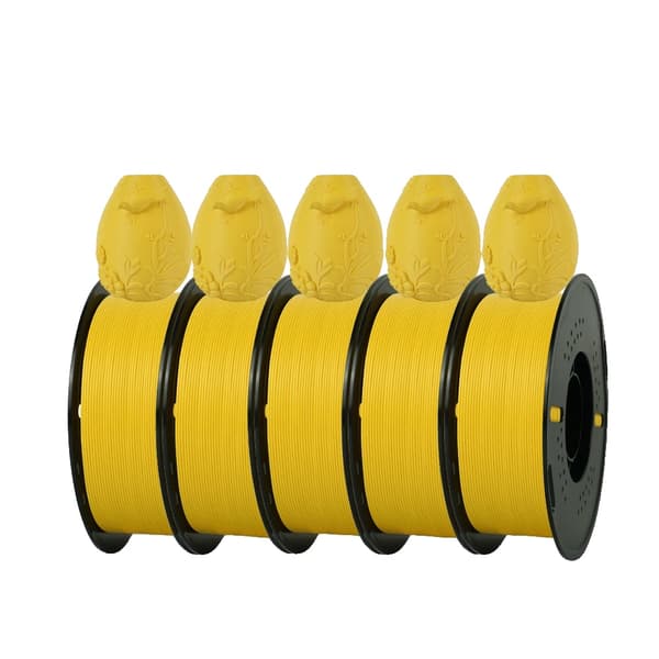 PLA Matte Filament, 1,75 mm Diameter, Miljøvenligt Materiale,PLA Mat Gul