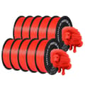 Miniatyrbillede 1 af 2: PLA filament, 10 kg vægt, 1,75 mm diameter,PLA Rød 10Kg
