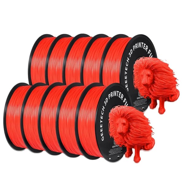 PLA-filament, 10 kg vikt, 1,75 mm diameter,PLA Röd 10Kg