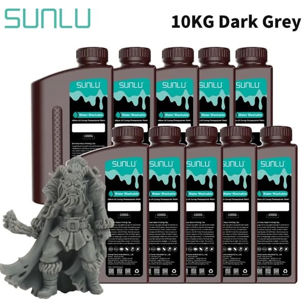 3D-skrivarharts, vattenavvisande, 405nm UV-härdande, 10KG,MÖRKT GRÅ 10KG
