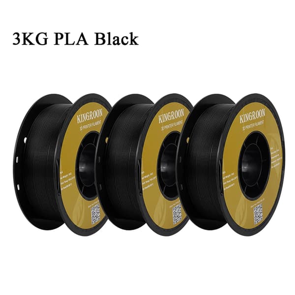 PLA-filament, kapacitet 3KG, diameter 175mm,3KG svart