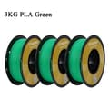 Miniatyrbild 2 av 2: PLA-filament, kapacitet 3KG, diameter 175mm,3KG  Grön