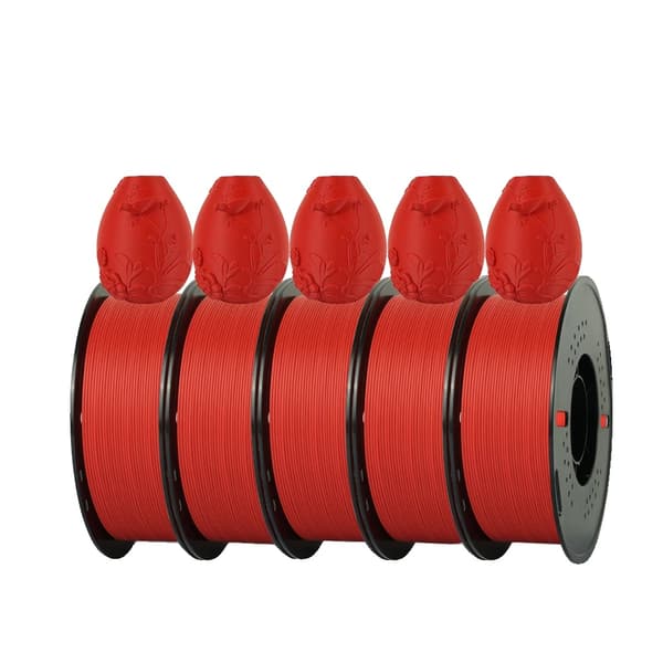 PLA Matt Filament, 1,75 mm Diameter, Miljövänligt Material,PLA Matt Röd