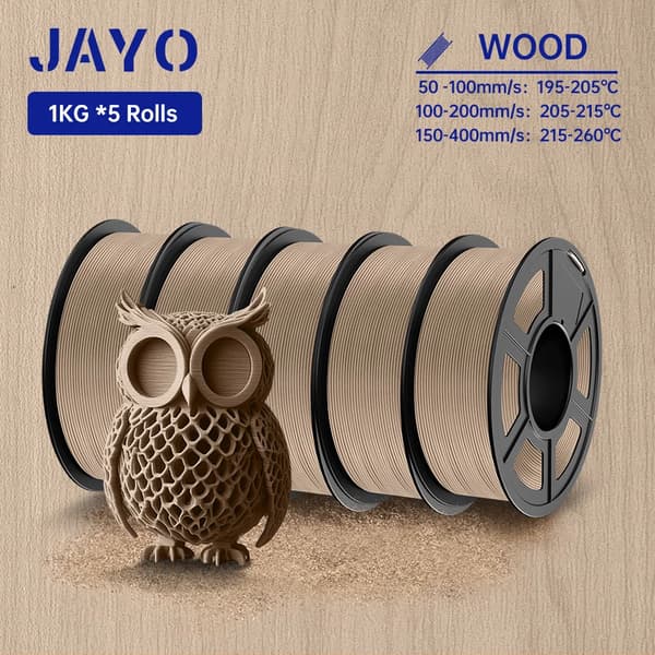 Wood PLA filament, 1,75 mm diameter, 15% træfiber,Træ PLA