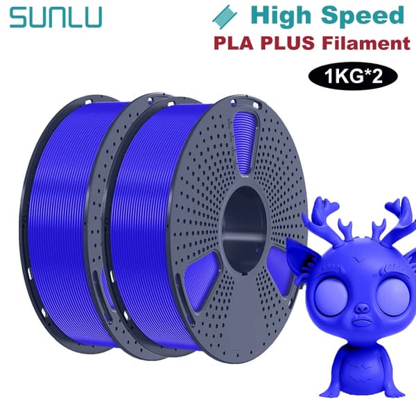 PLA PLUS filament, 1,75 mm diameter, 1 kg vægt, høj sejhed,Blå