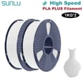 Miniatyrbillede 2 af 2: PLA PLUS filament, 1,75 mm diameter, 1 kg vægt, høj sejhed,Hvid