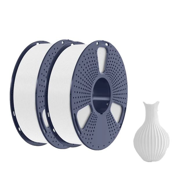 PLA PLUS filament, 1,75 mm diameter, 1 kg vægt, høj sejhed,Hvid