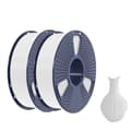 Miniatyrbillede 1 af 2: PLA PLUS filament, 1,75 mm diameter, 1 kg vægt, høj sejhed,Hvid