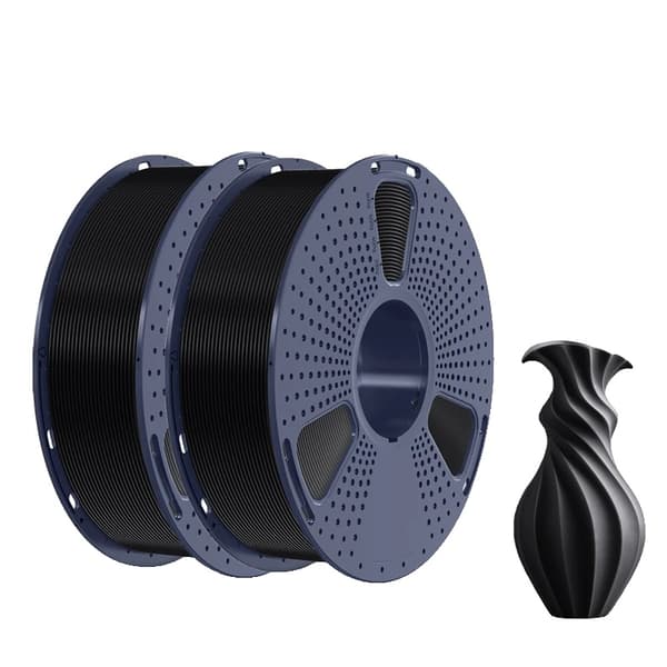 PLA PLUS filament, 1,75 mm diameter, 1 kg vægt, høj sejhed,Sort