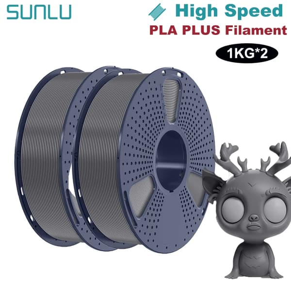 PLA PLUS Filament, 1,75 mm Diameter, 1 kg Vikt, Hög Seghet,Grå