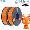 Miniatyrbild 2 av 2: PLA PLUS Filament, 1,75 mm Diameter, 1 kg Vikt, Hög Seghet,Orange