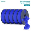 Miniatyrbillede 2 af 2: Højhastigheds Matte PETG Filament, 1,75 mm Diameter, Lav Snøring, Forbedret Holdbarhed,Blå
