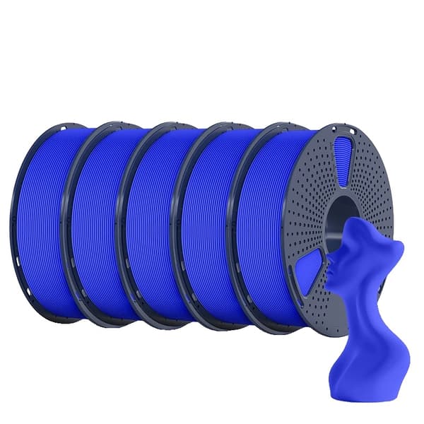Højhastigheds Matte PETG Filament, 1,75 mm Diameter, Lav Snøring, Forbedret Holdbarhed,Blå