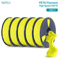Miniatyrbillede 2 af 2: Højhastigheds Matte PETG Filament, 1,75 mm Diameter, Lav Snøring, Forbedret Holdbarhed,Gul