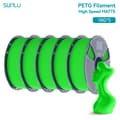 Miniatyrbillede 2 af 2: Højhastigheds Matte PETG Filament, 1,75 mm Diameter, Lav Snøring, Forbedret Holdbarhed,Grøn