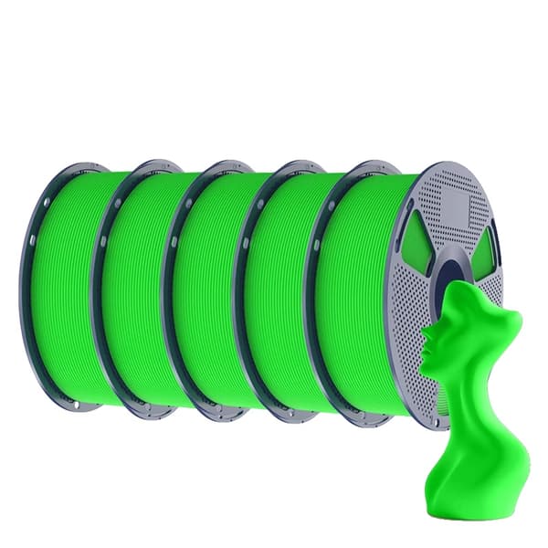 Højhastigheds Matte PETG Filament, 1,75 mm Diameter, Lav Snøring, Forbedret Holdbarhed,Grøn
