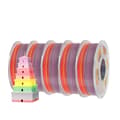 Miniatyrbillede 1 af 2: JAYO PLA Regnbue Filament, 1,75 mm Diameter, 5 Ruller,PLA Regnbue 01