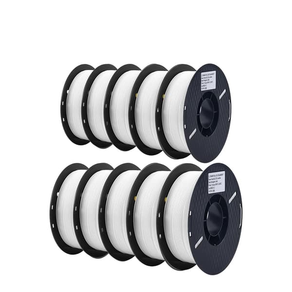 3D-utskriftsfilament, 1,75 mm diameter, 1 kg vikt,10KG PLA Vit