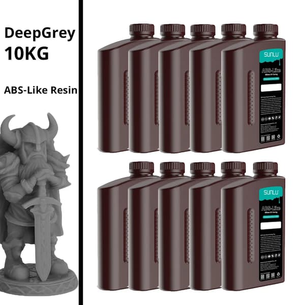 ABS-lignende fotopolymerharpiks, 10KG hvid, lav lugt,10KG Mørk Grå