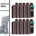 Miniatyrbillede 2 af 2: ABS-lignende fotopolymerharpiks, 10KG hvid, lav lugt,10KG Lys Grå